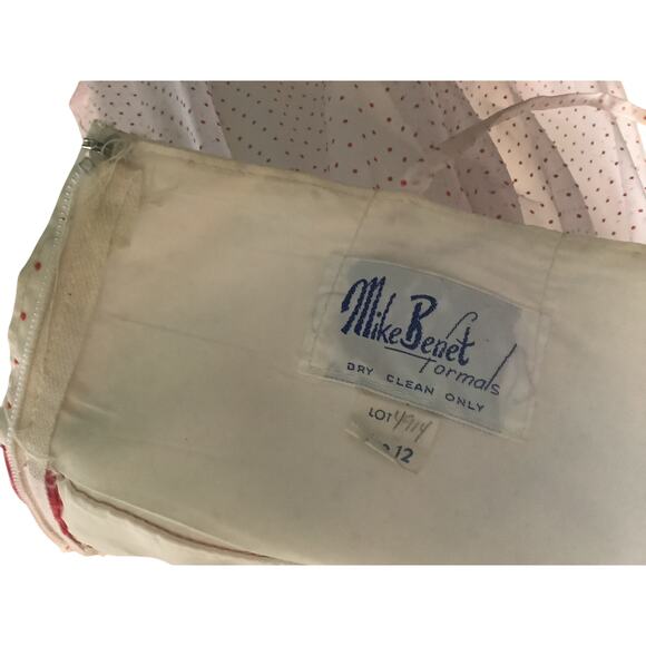 Vintage Mike Benet Formal Sleeveless Pink/ White 12 - Picture 5 of 8